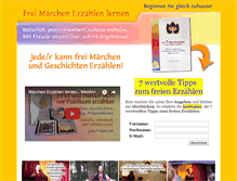 Tablet Screenshot of maerchen-erzaehler.de